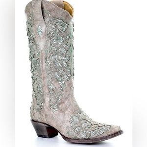 Corral glitter inlay and crystal boots